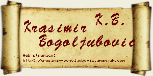 Krasimir Bogoljubović vizit kartica